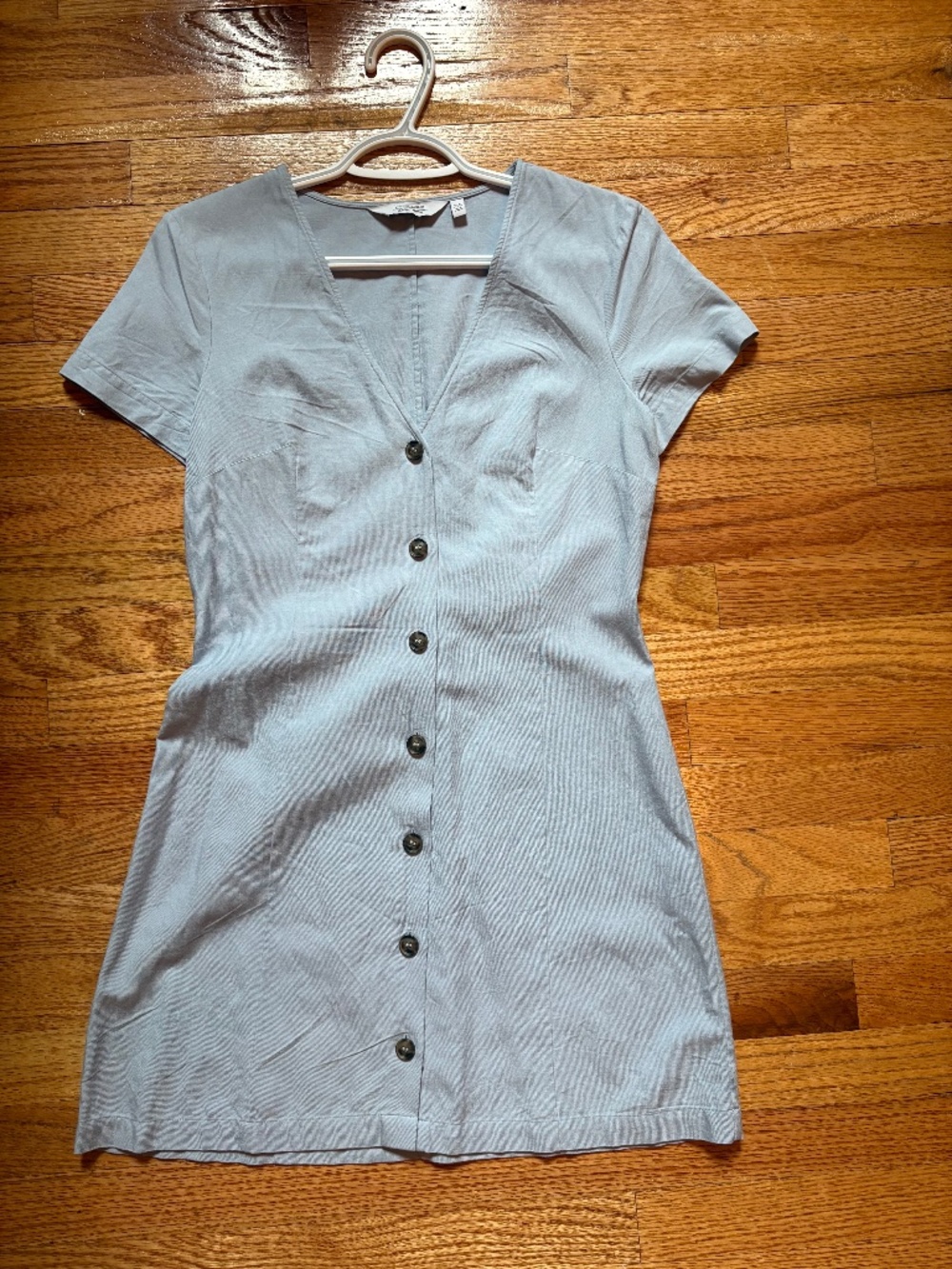 & other stories baby blue dress